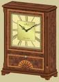 Wooden drawer mantel clock