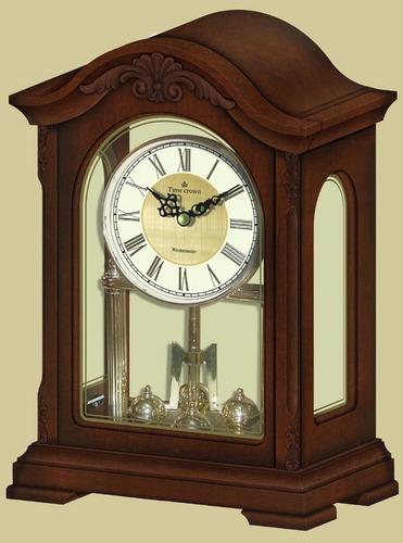 Wooden mantel clock