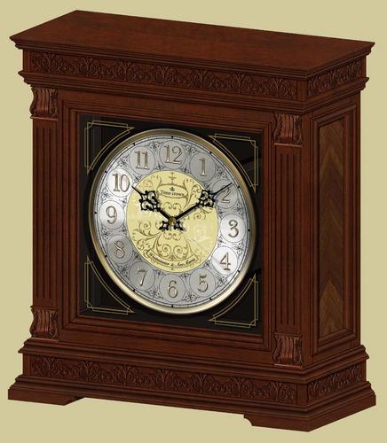 Wooden mantel clock