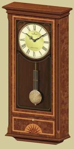 Wooden regulator clock