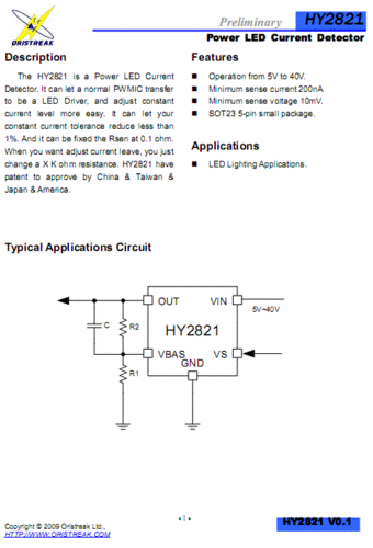 LED IC - HY2821