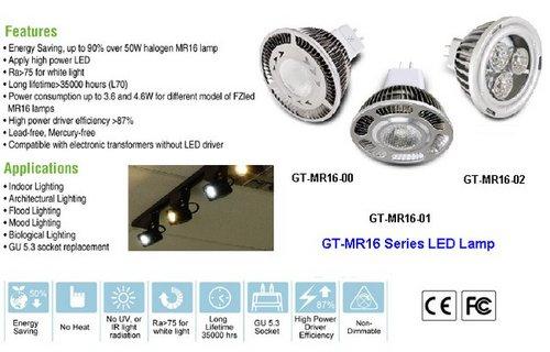 LED MR16 Ow 5W /3W