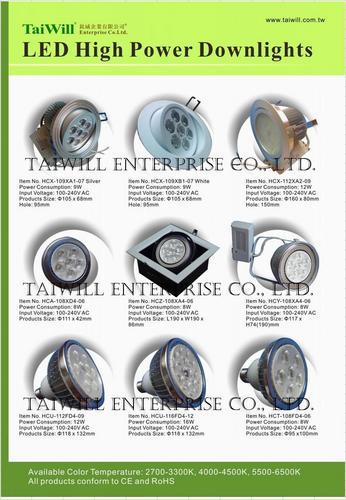 LED rO,gO,yDO, LED Downlight